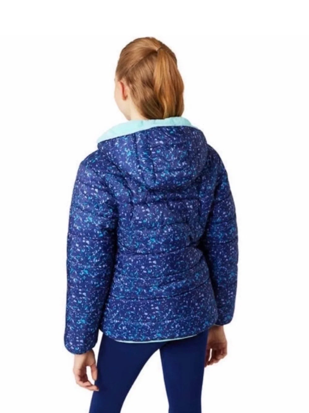 Eddie Bauer Girls Plush Warm Reversible Jacket size Large 14/16